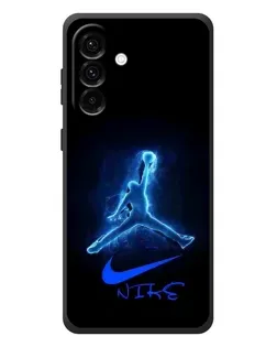 Чехол для Samsung Galaxy A57 с картинкой «Jordan Neon Blue»