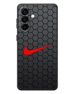 Чохол для Samsung Galaxy A57 з картинкою «Nike — карбонова сітка»