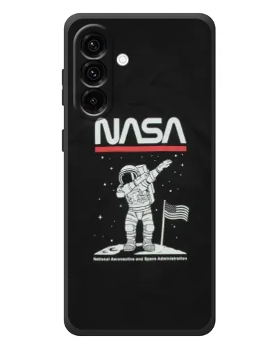 Чохол для Samsung Galaxy A57 з картинкою «NASA — крокуємо по Місяцю»
