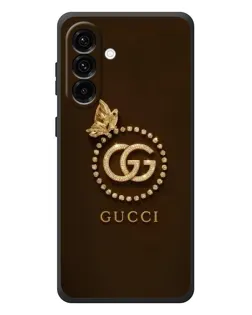 Чехол для Samsung Galaxy A57 с картинкой «Gucci — золотая бабочка»