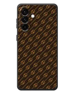 Чехол для Samsung Galaxy A57 с картинкой «Gucci — золотые диагонали»