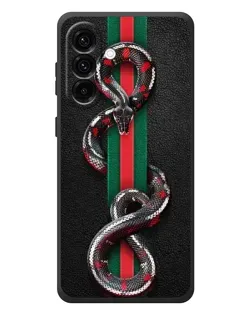 Чохол для Samsung Galaxy A57 з картинкою «Gucci — змія на смузі»