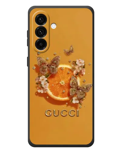 Чохол для Samsung Galaxy A57 з картинкою «Gucci — золоті метелики» Чохол для Samsung Galaxy A57 з картинкою «Gucci — золоті метелики»