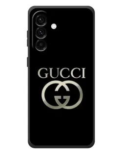 Чохол для Samsung Galaxy A57 з картинкою «Gucci — золото на чорному»