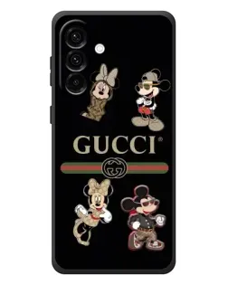 Чохол для Samsung Galaxy A57 з картинкою «Gucci — герої Disney та монограма»
