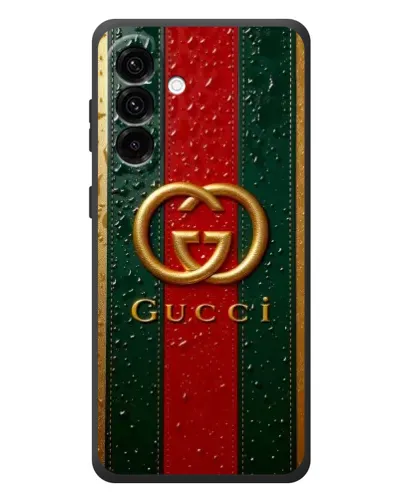 Чохол для Samsung Galaxy A57 з картинкою «Gucci — фірмова смуга та золото» Чохол для Samsung Galaxy A57 з картинкою «Gucci — фірмова смуга та золото»