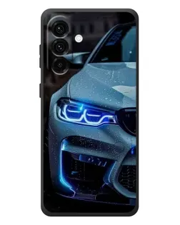 Чехол для Samsung Galaxy A57 с картинкой «Взгляд BMW с синими фарами» Чехол для Samsung Galaxy A57 с картинкой «Взгляд BMW с синими фарами»