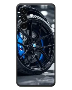 Чехол для Samsung Galaxy A57 с картинкой «Колесо BMW вблизи»