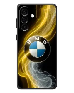 Чехол для Samsung Galaxy A57 с картинкой «Золотистый дым BMW»