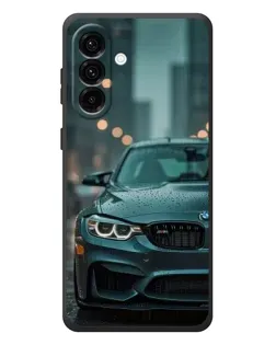 Чехол для Samsung Galaxy A57 с картинкой «BMW в огнях города»