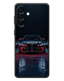 Чехол для Samsung Galaxy A57 с картинкой «BMW на мокрой дороге»