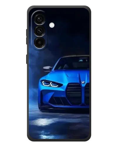 Чехол для Samsung Galaxy A57 с картинкой «Голубая BMW M4» Чехол для Samsung Galaxy A57 с картинкой «Голубая BMW M4»