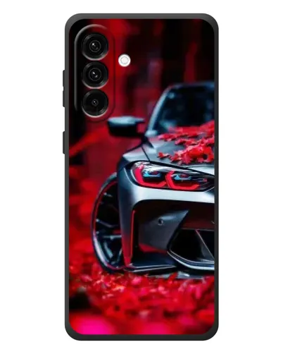 Чехол для Samsung Galaxy A57 с картинкой «Спортивная BMW и цветы» Чехол для Samsung Galaxy A57 с картинкой «Спортивная BMW и цветы»