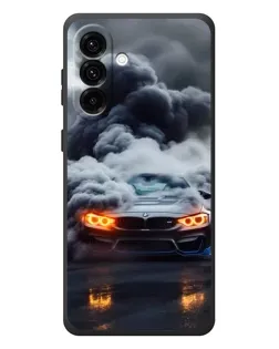 Чехол для Samsung Galaxy A57 с картинкой «BMW в дыму»