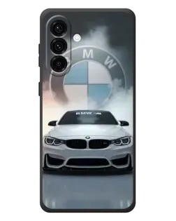 Чехол для Samsung Galaxy A57 с картинкой «BMW в белом дыму»