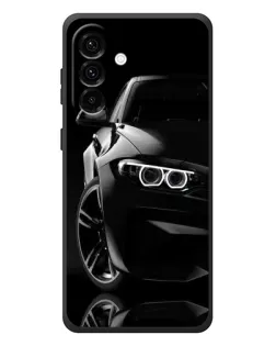 Чехол для Samsung Galaxy A57 с картинкой «Черная BMW — профиль»