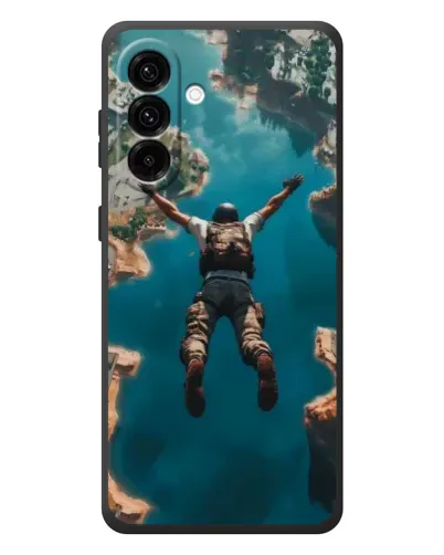 Чехол для Samsung Galaxy A57 с картинкой «PUBG — свободное падение»