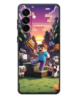 Чехол для Samsung Galaxy A57 с картинкой «Стив на ферме» Чехол для Samsung Galaxy A57 с картинкой «Стив на ферме»