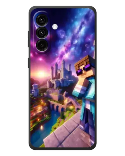 Чехол для Samsung Galaxy A57 с картинкой «Стив и космос»
