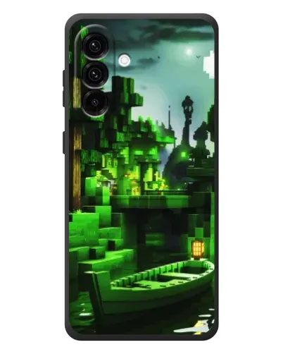 Чехол для Samsung Galaxy A57 с картинкой «Minecraft лесной пейзаж»