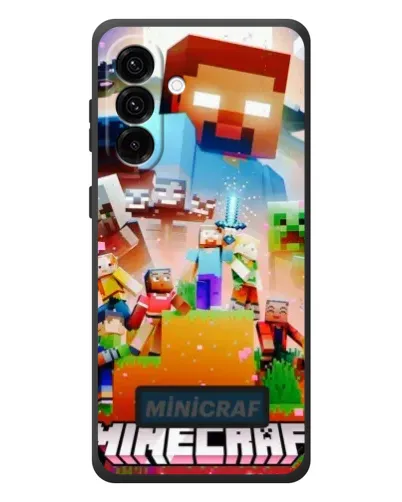 Чехол для Samsung Galaxy A57 с картинкой «Minecraft герои игры»