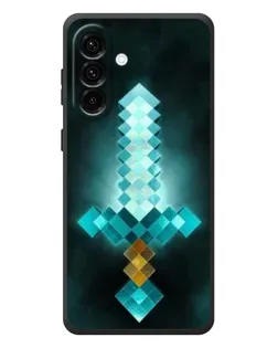 Чехол для Samsung Galaxy A57 с картинкой «Алмазный меч неон» Чехол для Samsung Galaxy A57 с картинкой «Алмазный меч неон»