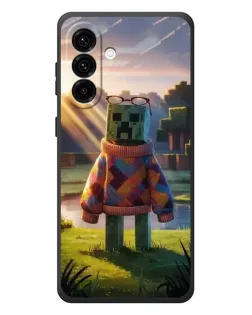 Чехол для Samsung Galaxy A57 с картинкой «Крипер в свитере» Чехол для Samsung Galaxy A57 с картинкой «Крипер в свитере»