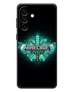 Чехол для Samsung Galaxy A57 с картинкой «Minecraft Diamond лого» Чехол для Samsung Galaxy A57 с картинкой «Minecraft Diamond лого»