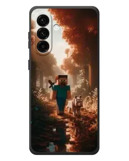Чехол для Samsung Galaxy A57 с картинкой «Стив в лесу» Чехол для Samsung Galaxy A57 с картинкой «Стив в лесу»