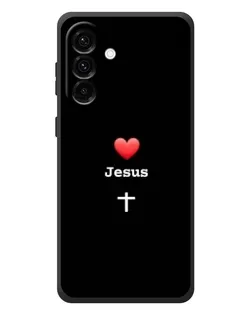 Чехол для Samsung Galaxy A57 с картинкой «Сердце - Jesus» Чехол для Samsung Galaxy A57 с картинкой «Сердце - Jesus»