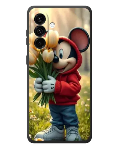Чохол для Samsung Galaxy A57 з картинкою «Міккі з тюльпанами» Чохол для Samsung Galaxy A57 з картинкою «Міккі з тюльпанами»