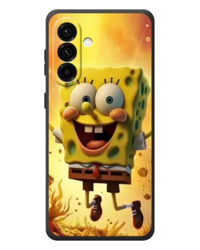 Чехол для Samsung Galaxy A57 с картинкой «Губка Боб прыгает»