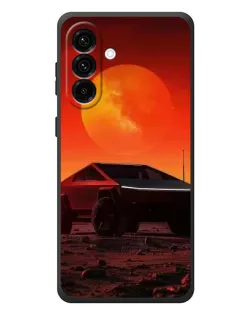 Чехол для Samsung Galaxy A57 с картинкой «Cybertruck на Марсе»