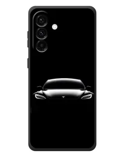 Чехол для Samsung Galaxy A57 с картинкой «Фары Tesla Night»