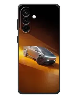 Чехол для Samsung Galaxy A57 с картинкой «Cybertruck в пустыне»