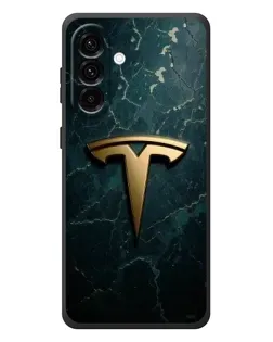 Чехол для Samsung Galaxy A57 с картинкой «Мраморная Tesla Gold»