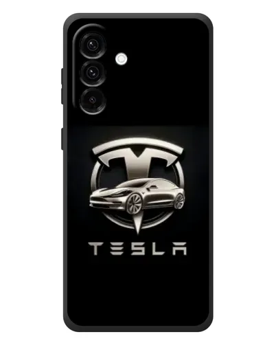 Чехол для Samsung Galaxy A57 с картинкой «Tesla — серебристое авто» Чехол для Samsung Galaxy A57 с картинкой «Tesla — серебристое авто»