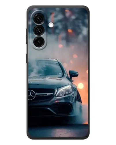 Чехол для Samsung Galaxy A57 с картинкой «Mercedes — ночной город» Чехол для Samsung Galaxy A57 с картинкой «Mercedes — ночной город»