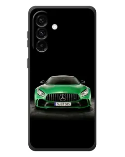 Чехол для Samsung Galaxy A57 с картинкой «Mercedes — неоновый лого»
