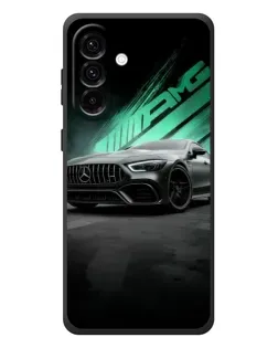 Чехол для Samsung Galaxy A57 с картинкой «Темный Mercedes AMG»