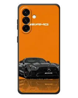 Чехол для Samsung Galaxy A57 с картинкой «Оранжевый Mercedes AMG»