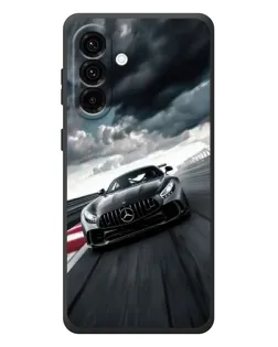 Чехол для Samsung Galaxy A57 с картинкой «Гоночный Mercedes AMG»