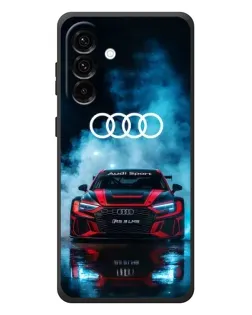 Чехол для Samsung Galaxy A57 с картинкой «Audi Sport — неон»