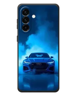 Чехол для Samsung Galaxy A57 с картинкой «Audi — голубая энергия»