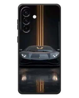 Чехол для Samsung Galaxy A57 с картинкой «Lamborghini золотые линии»