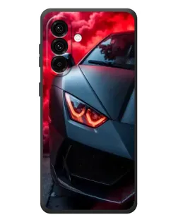 Чехол для Samsung Galaxy A57 с картинкой «Lamborghini красное сияние»