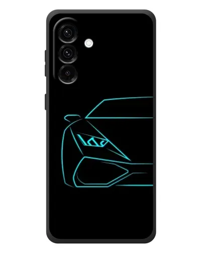 Чехол для Samsung Galaxy A57 с картинкой «Голубой силуэт Lamborghini» Чехол для Samsung Galaxy A57 с картинкой «Голубой силуэт Lamborghini»