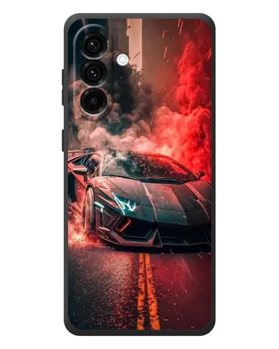 Чехол для Samsung Galaxy A57 с картинкой «Lamborghini красный дым» Чехол для Samsung Galaxy A57 с картинкой «Lamborghini красный дым»