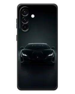 Чехол для Samsung Galaxy A57 с картинкой «Черный Lamborghini Aventador»