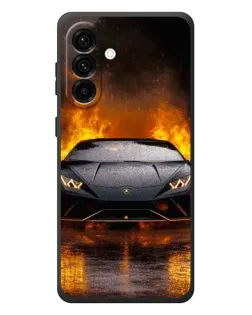 Чехол для Samsung Galaxy A57 с картинкой «Lamborghini в огне»